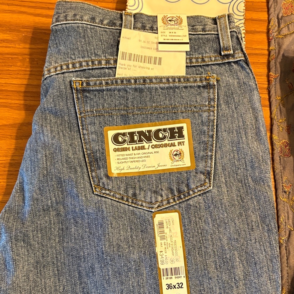 Cinch Men's Relaxed Fit Denim Jeans